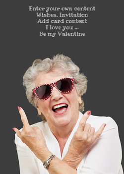 Kort med Crazy Bestemor